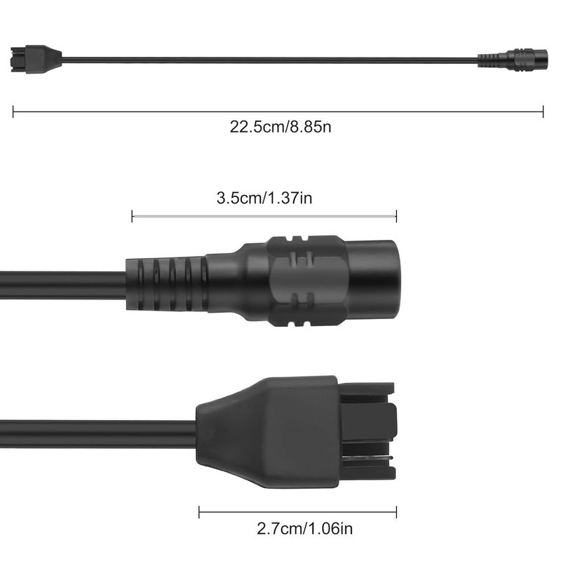 XMSJSIY 12V DC 5.5mm*2.1mm Female to 4 Pin Male PWM Fan PC Cooling Fan Power Adapter Connector Extension Cable Cord for Computer Case -20CM/7.8INCH 2PCS - Image 2